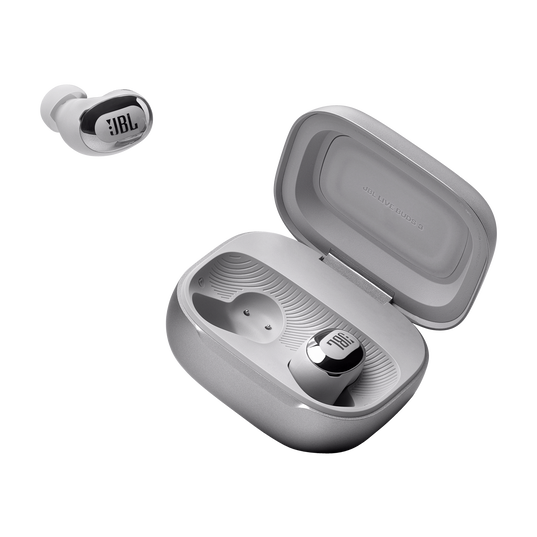 JBL Live Buds 3 - Silver - True wireless Noise Cancelling bud-type earbuds - Detailshot 9